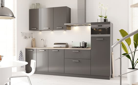 Antraciet moderne keuken