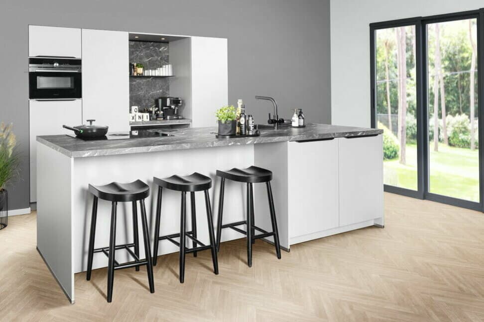 Keuken met bar
