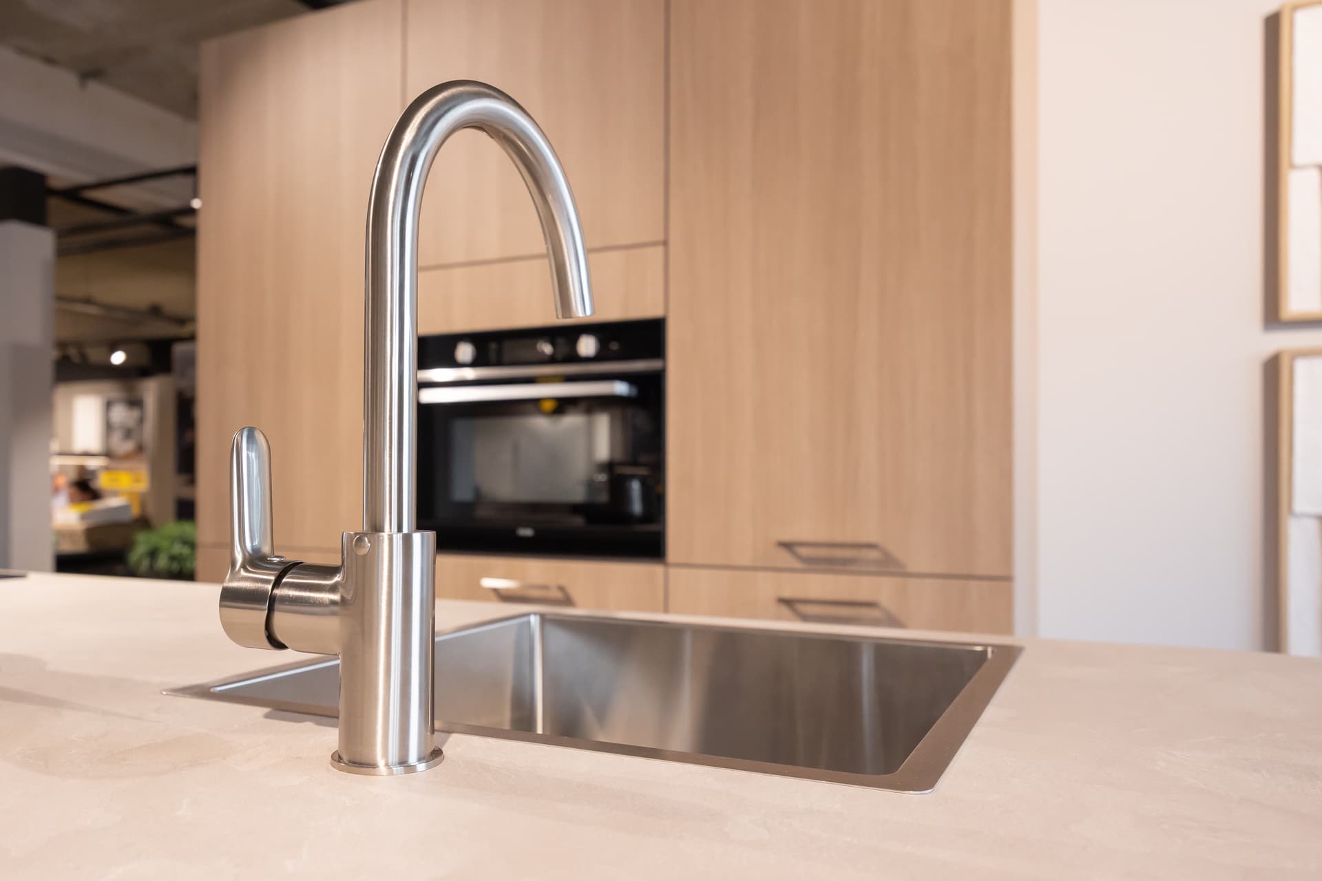 Licht houten keuken